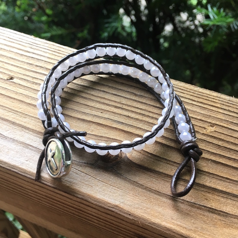 Handmade Pearl Wrap Bracelet